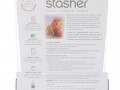 Stasher, Многоразовый силиконовый пищевой контейнер на пол галлона, прозрачный, 1,92 л (64,2 жидк. унции)