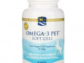 Nordic Naturals, Omega-3 Pet, мягкие желатиновые капсулы для собак, 90 капсул